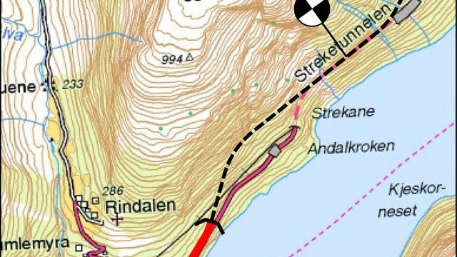 Streketunnelen utvides i begge ender