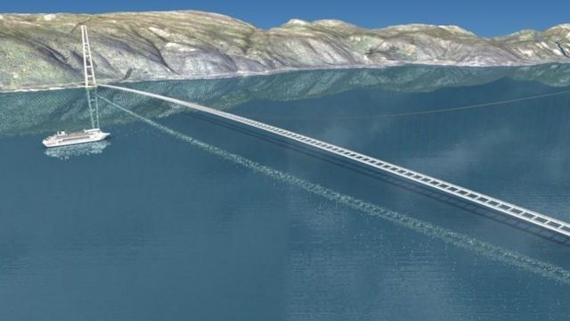 Utreder verdens lengste hengebru over Sognefjorden