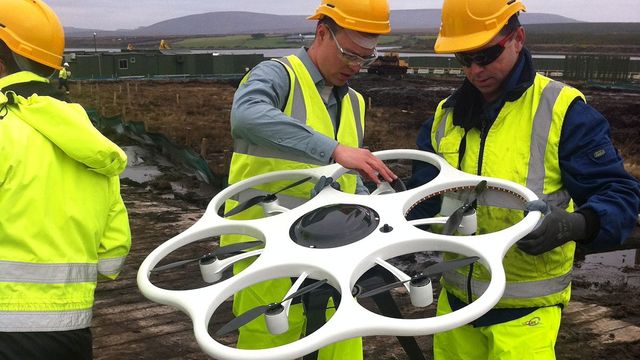 Spesialiserer seg på landmåling med drone