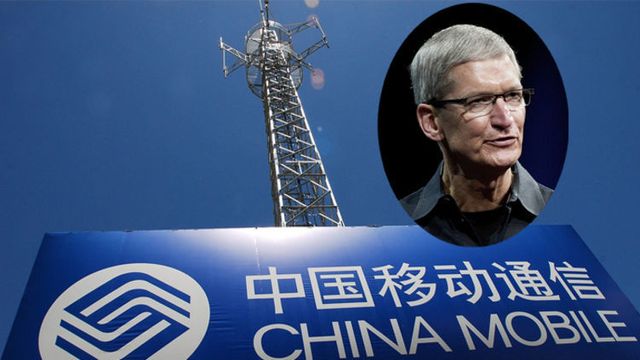 Tim Cook i samtale med China Mobile