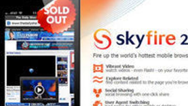 Skyfire til iPhone «utsolgt»