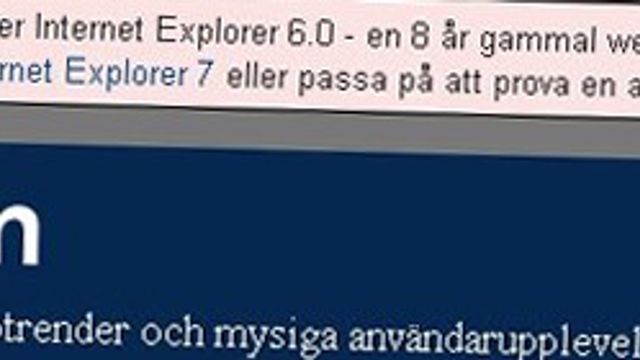 IE6-motstanden sprer seg