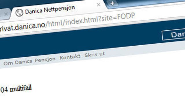 «Virker bare med Internet Explorer»