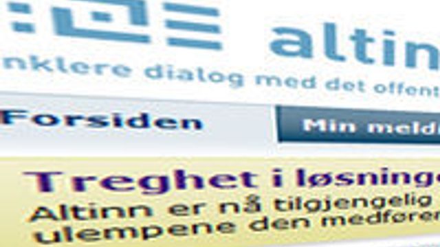 Rullet ut ny versjon av Altinn