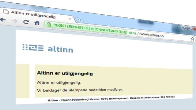 Leter febrilsk etter feil i Altinn