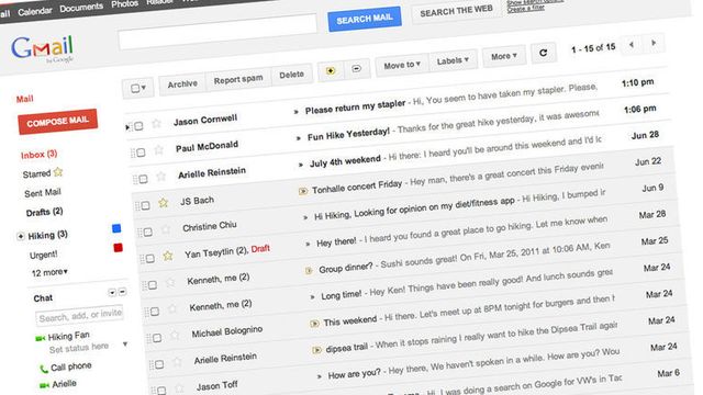 Gmail kan true Microsoft 