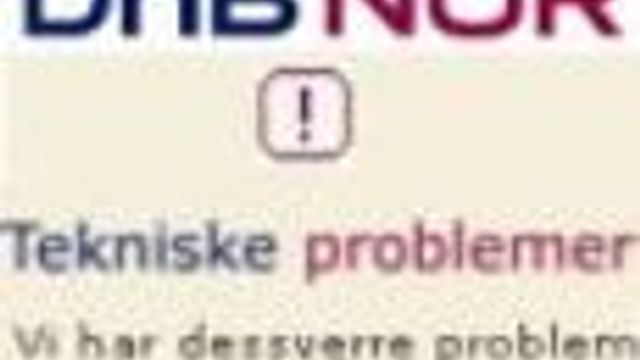 DnB Nors nettbank nede igjen