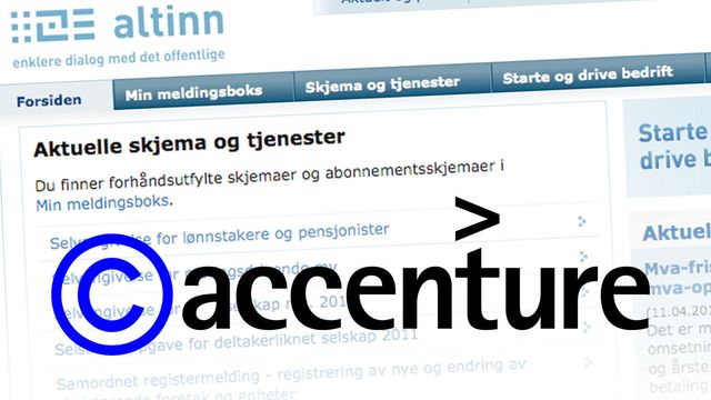 Accenture kan selge Altinn