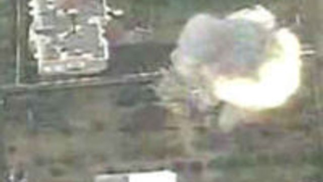 Gaza-bombing lagt ut på Youtube