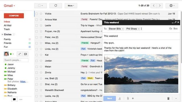 Gmail er større enn Hotmail