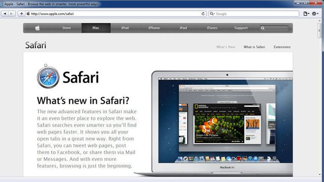 Slutt på Safari for Windows?