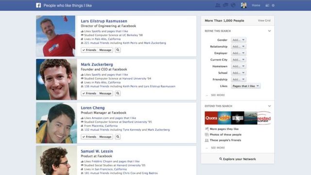 Facebook avduket helt nytt søk