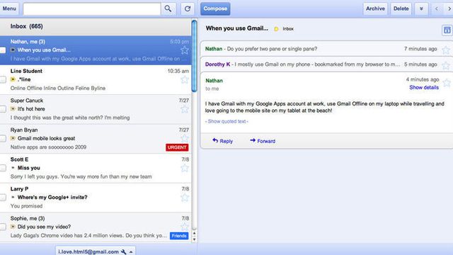 Gmail og Docs har fått offline-støtte
