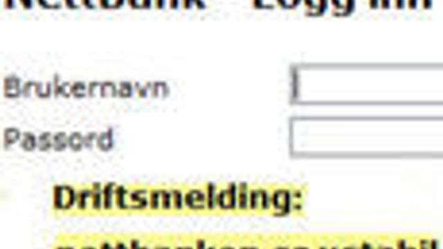 Nettbankene er oppe igjen