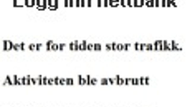 Ny nedetid for mange nettbanker