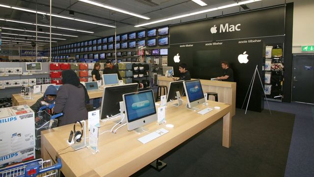 Apple doblet antall butikkansatte
