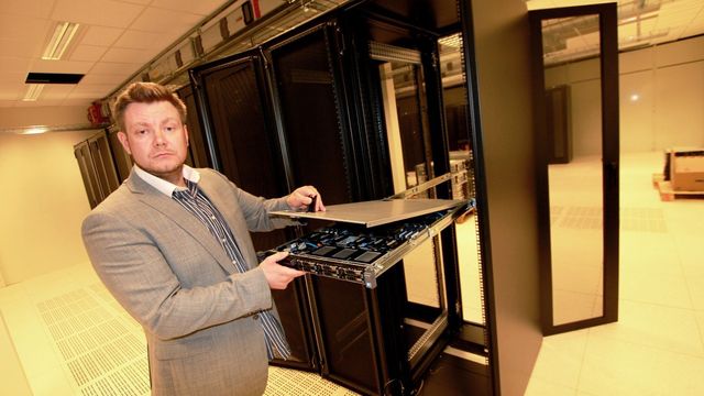 – Her har vi plass til DINE servere