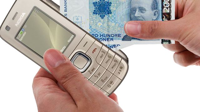 Et vift med mobilen betaler lunsj