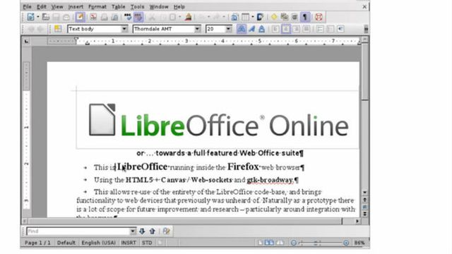 Utvikler webversjon av LibreOffice
