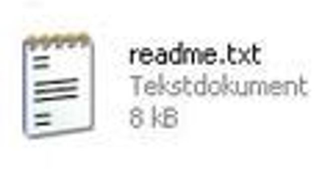 Hvorfor «readme.txt» istedet for «readme»?