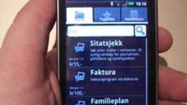 Lager norsk Android-butikk