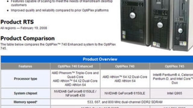 Trekjernet AMD-prosessor i ny Dell-PC
