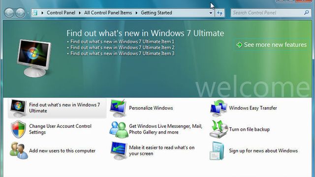 Se ferske bilder av Windows 7