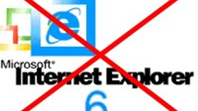 Hjelp en bruker vekk fra IE6 i dag