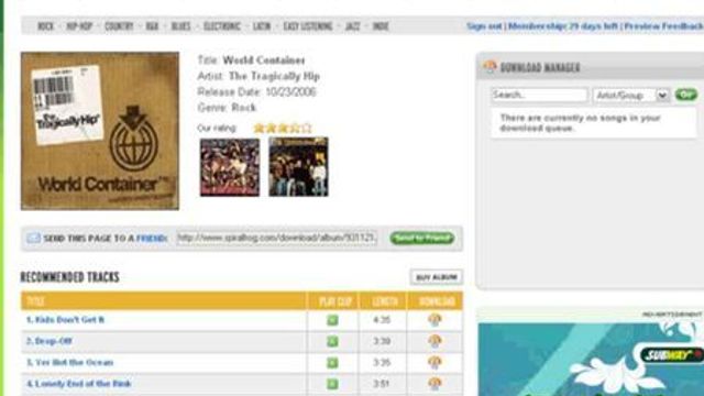 Deler ut musikk gratis over nettet