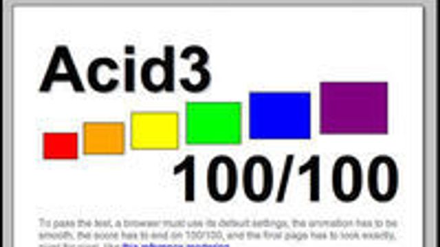Endelig fulltreff for WebKit i Acid3-testen