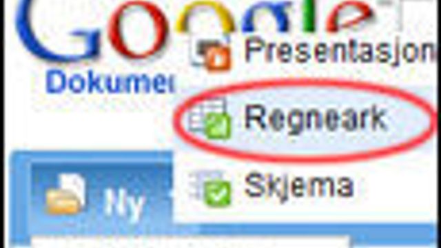 Googles regneark ute av drift