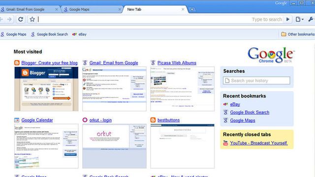 Google Chrome er  klar for nedlasting