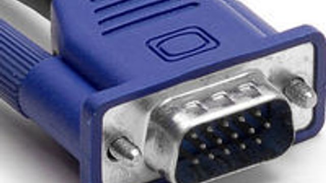 VGA-pluggens svanesang