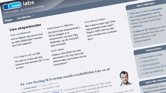 Bruker blogg som en lekegrind for innovasjon