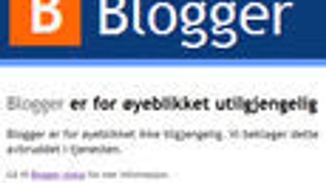 Google sliter med bloggtjenesten