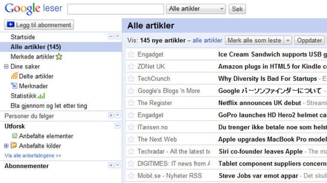 Integrerer Google Reader med Google+
