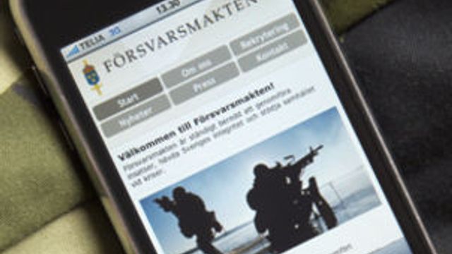 Det svenske forsvaret på mobilen
