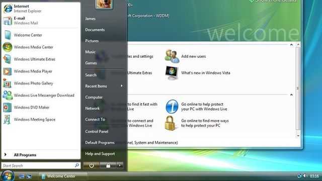 Slutt på vanlig Windows Vista-støtte