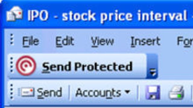 Tilbyr trygg sending av fortrolig e-post