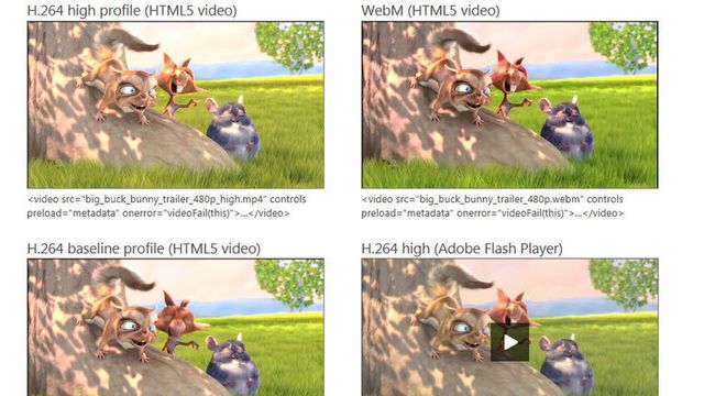 IE9 med pluginfri støtte for WebM