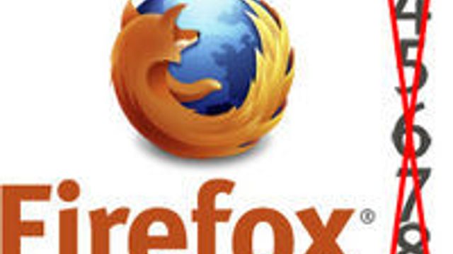Vil droppe versjonsnummeret i Firefox