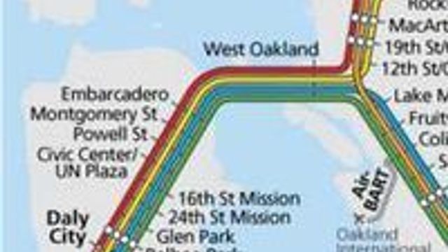 Kuttet mobildekning på San Franciscos t-bane