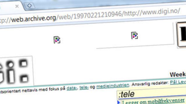 Nettets tidsmaskin blir oppgradert
