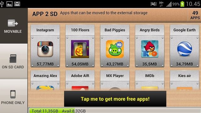 Mobilapps på fetekur