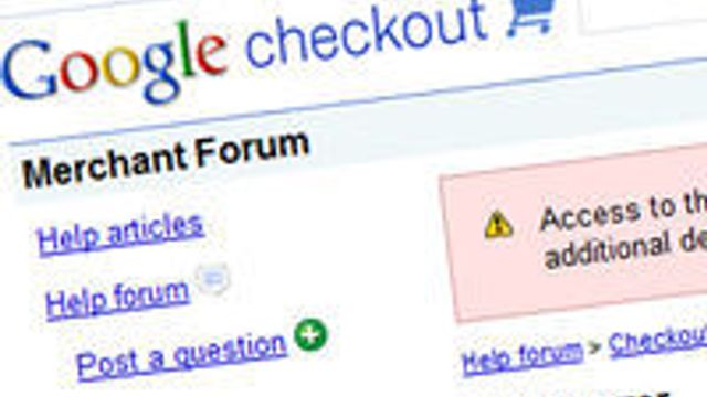 Google Checkout sjekket ut