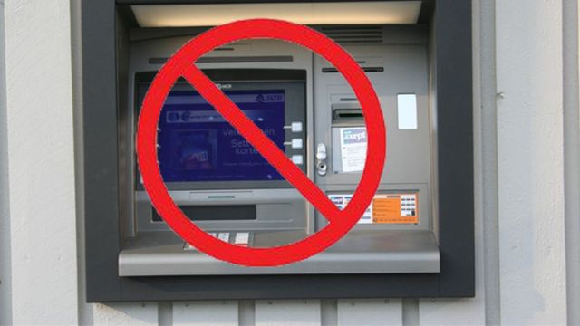 Nett- og minibanker ute av drift