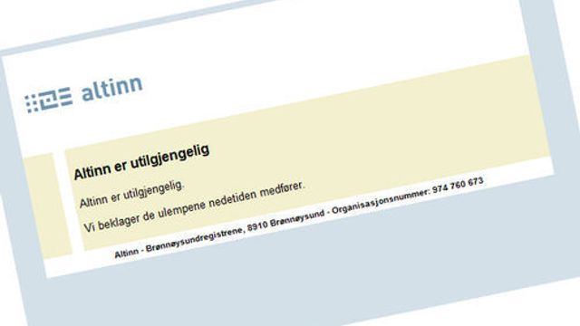 Nye problemer for Altinn