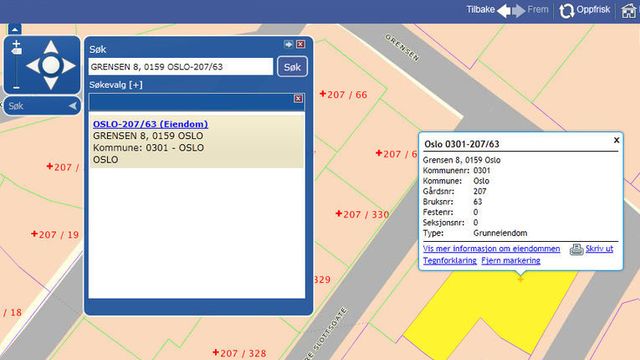 Legger eiendomsregisteret på nett