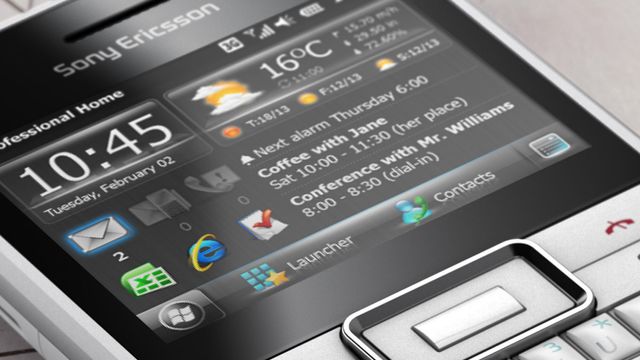 Sony Ericsson tar i bruk ny Windows Mobile