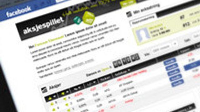 Unge elsker aksjespill på Facebook